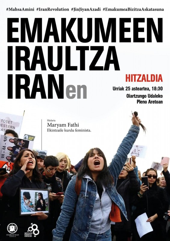 `Emakumeen iraultza Iranen´ hitzaldia Oiartzunen